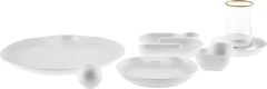 Karaca Streamline Salsa Fine Bone 26 Parça 6 Kişilik Kahvaltı Servis Takımı