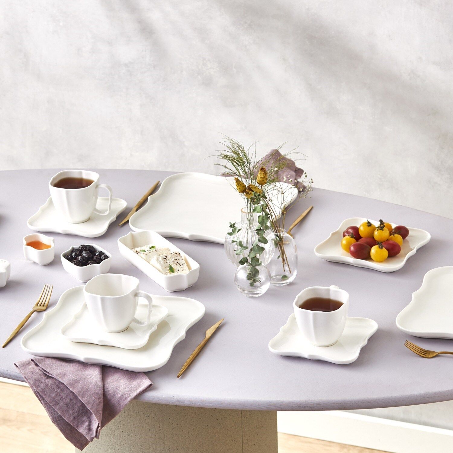 Karaca Vintage New Bone 29 Parça 6 Kişilik Kahvaltı Servis Seti