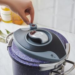 Karaca Biogranit Steel Plus Düdüklü Tencere Mor 6 Lt