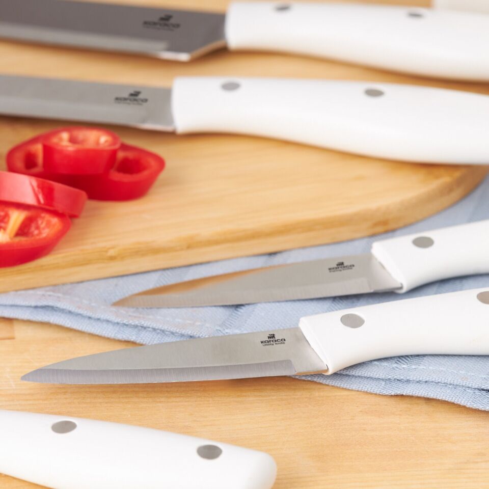 Karaca Mastercut Krem 6 Parça Standlı Bıçak Seti