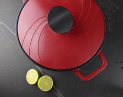 Primanova Bordain Alüminyum Derin Tencere 24 cm Kırmızı