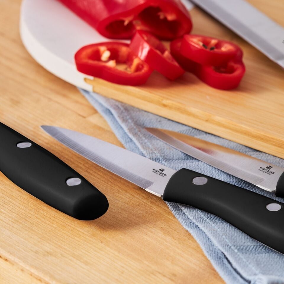 Karaca Mastercut Siyah 6 Parça Standlı Bıçak Seti