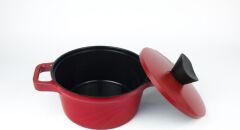 Primanova Bordain Alüminyum Derin Tencere 20 cm Kırmızı