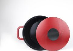 Primanova Bordain Alüminyum Derin Tencere 20 cm Kırmızı