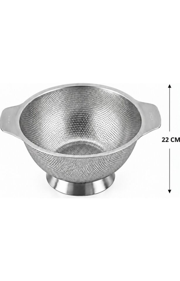 Mien 22 Cm Kulplu Paslanmaz Çelik Süzgeç