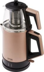 Emsan Bella Gusto Çay Makinesi Cam Golden Pink
