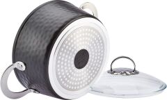 Emsan Indüksiyon Tabanlı Nostalji 7 Parça Granit Tencere Seti Siyah