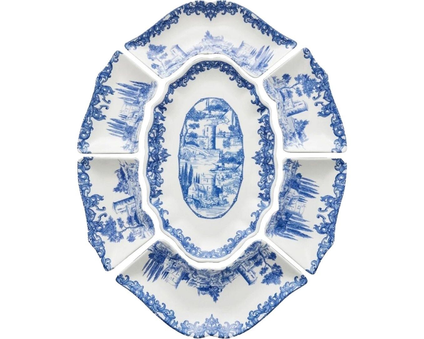 Florence Melamin 7 Parça Meze Seti