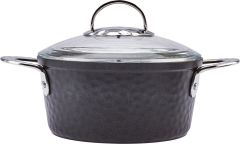 Emsan Indüksiyon Tabanlı Nostalji 7 Parça Granit Tencere Seti Siyah