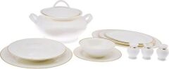 Emsan Yemek Takımı 60 Parça New Bone Yeni Marly Gold