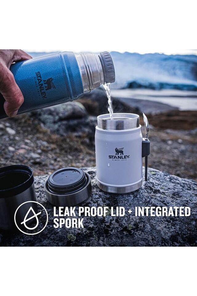 Stanley Classic Legendary Yemek Termosu Kaşıklı 0,4 L Gri