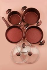 Porland Santino Vişne Tencere Takımı 7 Parça