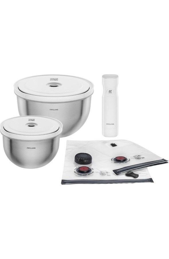 Fresh & Save Bowls Vakumlu Başlangıç Seti M/l 9 Parça Paslanmaz Çelik