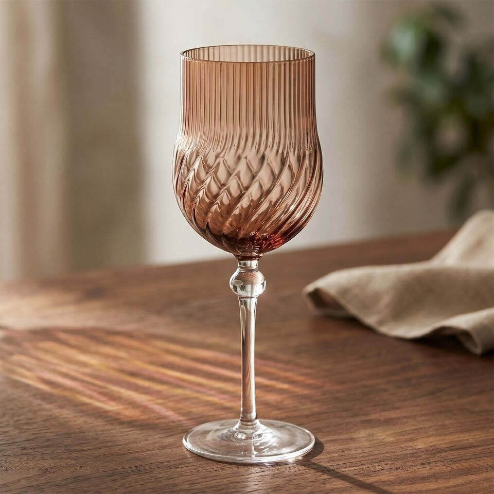 Lioran 4’lü Cam Kadeh Seti 560ML Kahve