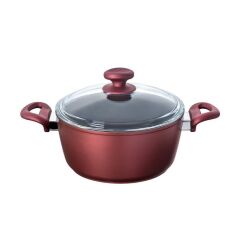 Nehir Titanium Derin Tencere 20 Cm Nar Çiçeği