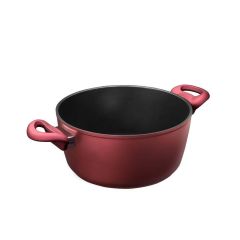 Nehir Titanium Derin Tencere 24 Cm Nar Çiçeği