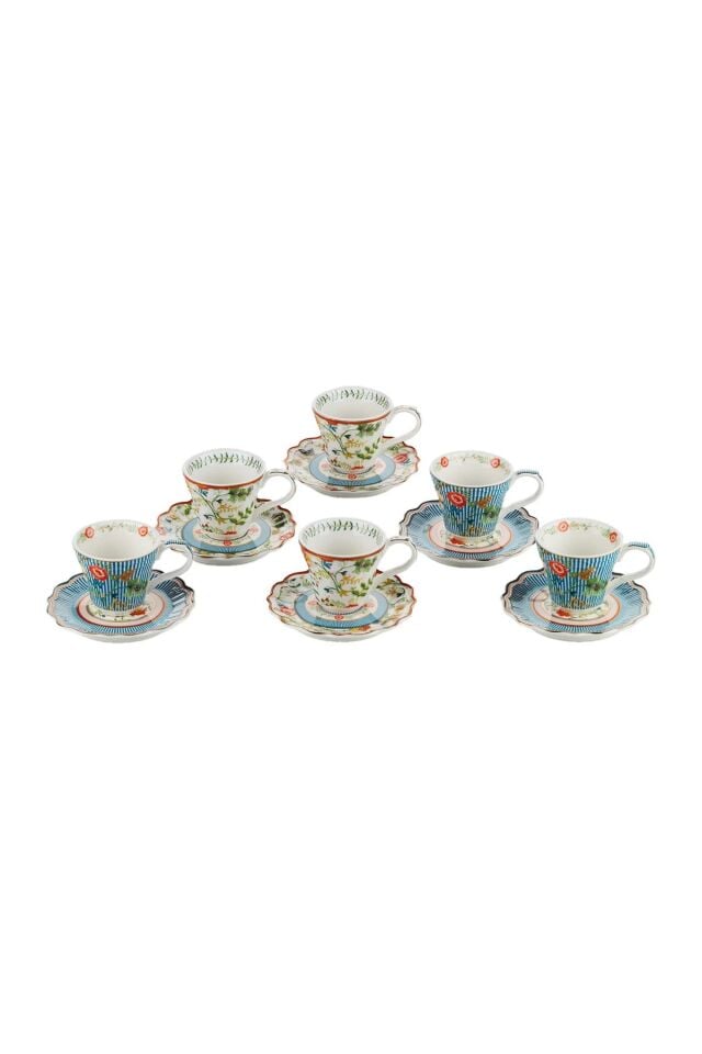 Florıne Bone 6Lı Kahve Fincanı Seti