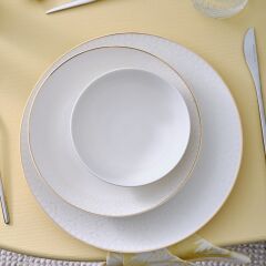 Karaca Fringe 56 Parça 12 Kişilik New Bone Kare Yemek Takımı