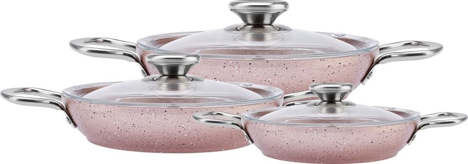 Karaca Ivy Biogranit 6 Parça Sahan Seti Rose