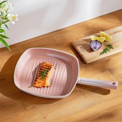 Emsan Swiss Crystal Kare Pembe Tava 28 cm