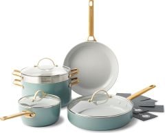 Greenpan Padova Alice Mavi Thermolon Yapıştırmaz 10 Parça Tencere Tava Seti