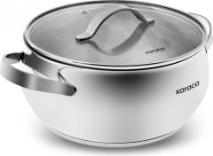 Karaca Kuzina Indüksiyon Tabanlı Çelik Tencere 26 cm 6,7 Lt