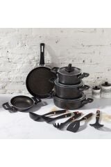 Karaca Biogranit Blackgold 13 Parça Tencere Seti