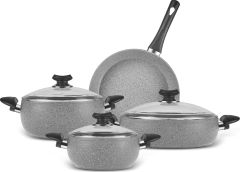 Karaca Biogranit Avanos 7 Parça Tencere Seti Grey