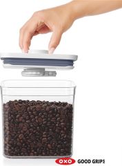 Oxo Pop Container Saklama Kabı Büyük/Orta Boy Kare 4,2 Lt