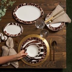 Karaca Grove 56 Parça 12 Kişilik New Bone Yemek Takımı