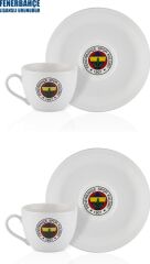 Neva N3424 Fenerbahçe Lisanslı Arma Logo 2'li Çay Fincan Takımı