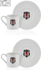 Neva N3422 Beşiktaş Lisanslı Arma Logo 2'li Kahve Fincan Takımı