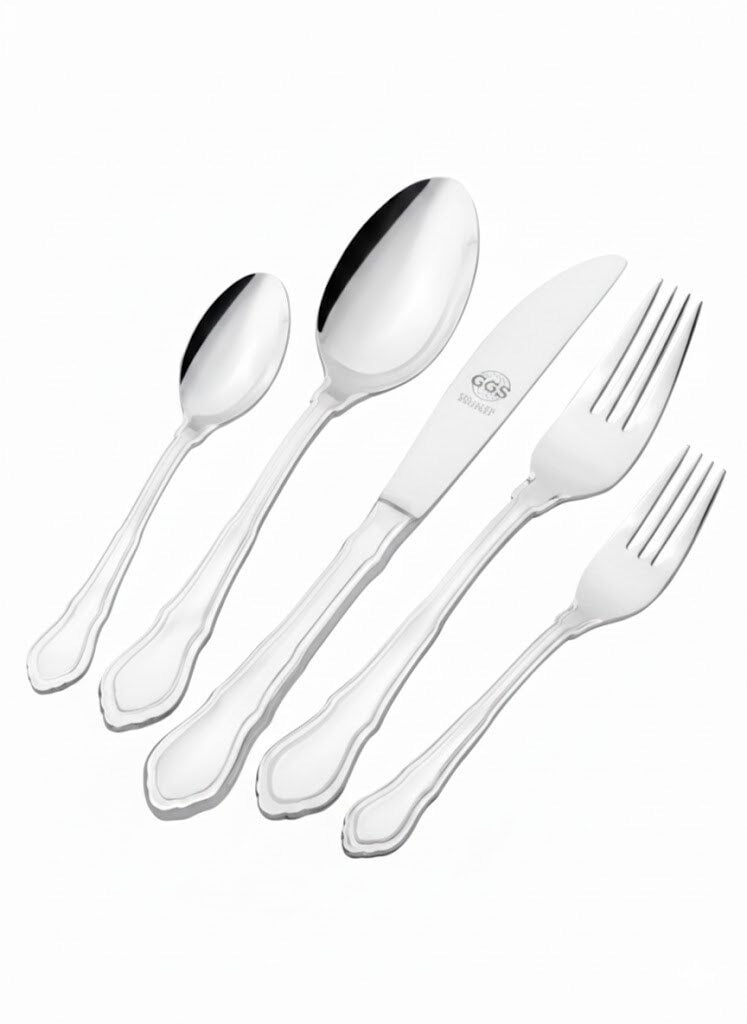 Angelina Parlak Gümüş 96 Parça Set