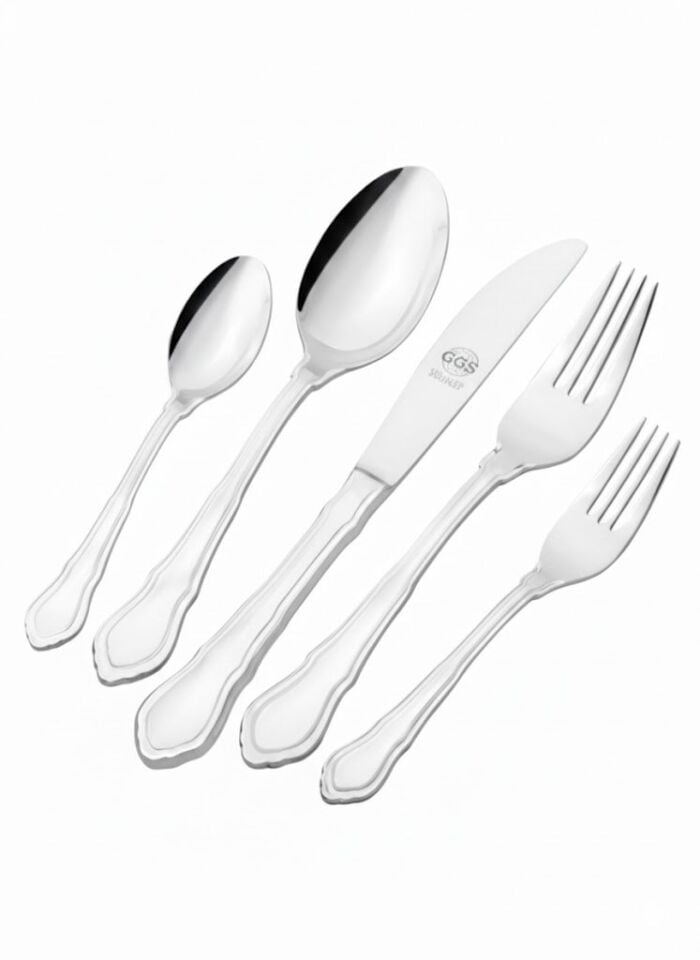 Angelina Parlak Gümüş 96 Parça Set