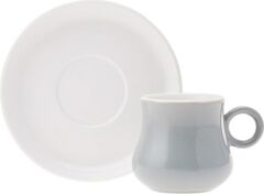 Karaca Foça Gri 6 Kişilik Kahve Fincanı Takımı 90 ml