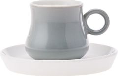 Karaca Foça Gri 6 Kişilik Kahve Fincanı Takımı 90 ml