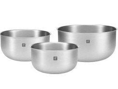Zwıllıng Prep 3-parça Kase Seti 18/10 Paslanmaz Çelik Metalik Gri