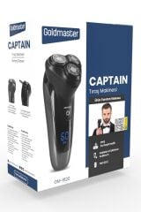 Goldmaster Captain Dijital Ekranlı Islak Kuru Ipx6 Su Geçirmez Şarjlı Tıraş Ve Favori Makinesi