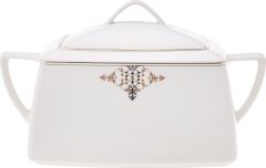 Karaca Milania Fine Cream 60 Parça 12 Kişilik Porselen Yarım Kare Yemek Takımı