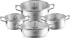 Karaca Alaz 8 Parça Çelik Tencere Seti