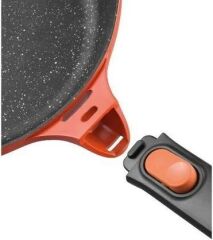 Berghoff Gem Stay Cool Kulplu Pilav Tenceresi Turuncu 28 cm