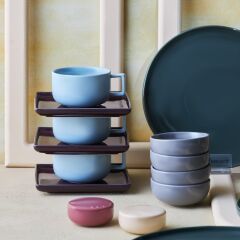 Karaca Streamline Monaco Porselen 28 Parça 6 Kişilik Kahvaltı Servis Takımı