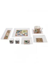 Karaca Milano Porselen 32 Parça 6 Kişilik Kare Kahvaltı/Servis Takımı