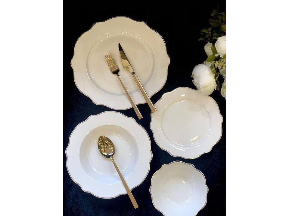 Roykıng Siver King Bone Chına 24 Prç.yemek Takımı