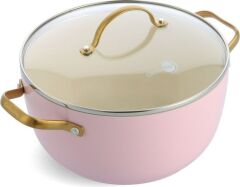 Greenpan Padova Pembe Thermolon Yapıştırmaz 10 Parça Tencere Tava Seti