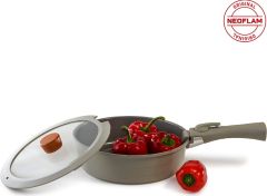 Neoflam Midas Gri 9 Parça Ayrılabilen Saplı Iç Içe Geçebilen Indüksiyonlu Tencere Tava Seti