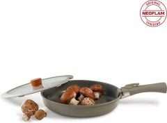 Neoflam Midas Gri 6 Parça Ayrılabilen Saplı Iç Içe Geçebilen Indüksiyonlu Tencere Tava Seti