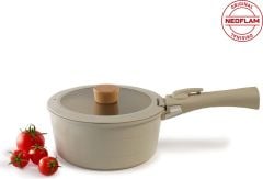 Neoflam Midas Bej 9 Parça Ayrılabilen Saplı Iç Içe Geçebilen Indüksiyonlu Tencere Tava Seti