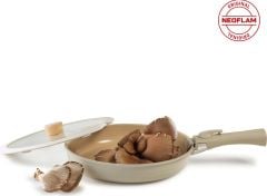 Neoflam Midas Bej 9 Parça Ayrılabilen Saplı Iç Içe Geçebilen Indüksiyonlu Tencere Tava Seti