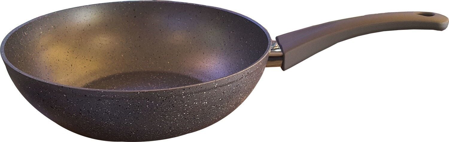 Oms Granit Wok Tavası 28 cm Gri Renk